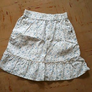 100% Linen Floral Skirt